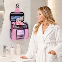 Bolsa De Viaje Portátil Con Bolsillo Para Teléfono Y Tapa Impermeable Bolsa De Ducha De Secado Rápido Para Baño Para Mujeres - details 8