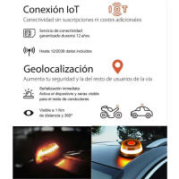 V16 Baliza de Preseñalización de Peligro Conectada DGT | Transmisión en Tiempo Real | Datos Hasta 2038 | IP54, Impermeable y Antigolpes - details 0