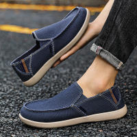 Zapatos De Lona Grandes Para Hombres Zapatillas Casuales Transpirables Con Cordones De Goma Bajo Tacón Para Adultos - details 5
