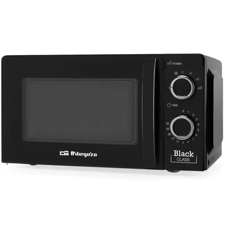 ORBEGOZO NEGRO MI2117 MICROONDAS DE 20 LITROS DE CAPACIDAD CON TEMPORIZADOR - 1