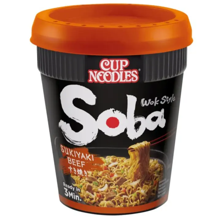 Nissin Cup Noodles Soba Wok Style Sukiyaki Beef 89g - 1