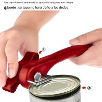 1pc Cuchillo De Lata Individual Manija Abrelatas Manual De Acero Inoxidable Para Cocina Herramienta De Cocina Esencial - details 1