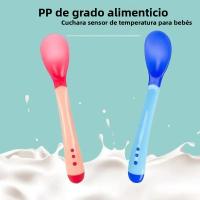 Juego De 3 Cucharas De Silicona Para Bebés Con Sensor De Temperatura Cuchara Para Agua Y Medicamentos Alimentos Complementarios Para Niños - details 3
