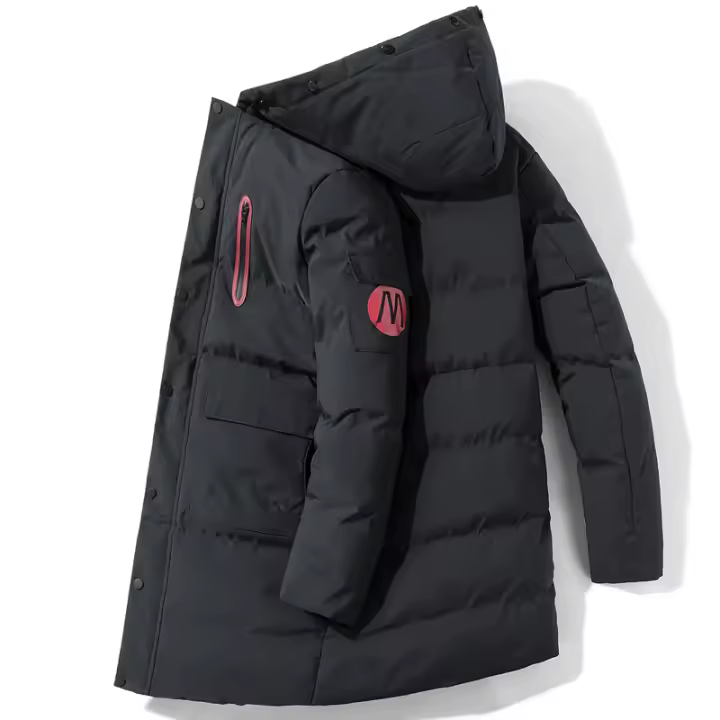 Nueva Chaqueta De down De Mediana Longitud Para El Invierno Estilo Coreano Casual Abrigo Grueso Para Hombres Y Jóvenes - 1