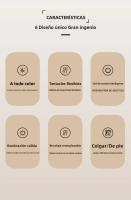 Lámpara Nocturna De Jirafa De Gelatina Cartoon RGB Gradiente Con Control De Voz Y Carga Type-C Luz LED Para La Cama - details 1