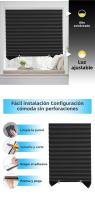 Cortinas De Blackout Con Pliegues Para Rollos Zébra No Tejidas Alta Protección Solar Para Dormitorio Sala De Estar Baño Balcon Decoración - details 10