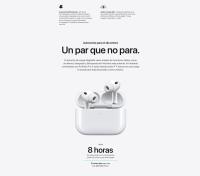 Apple AirPods Pro 3 Auriculares inalámbricos, Cancelación activa de ruido, Audio espacial tridimensional, Nueva medición de frecuencia cardiaca, Hasta 8 horas de audio en una sola carga con la cancelación activa de ruido, IP57 - details 23