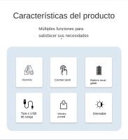 Lámpara De Noche LED Retro Con Sensor De Toque En Forma De Setas Recargable Para Decoración De Dormitorio Restaurante Bar - details 1