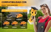 Podadora De Arbustos Eléctrica Portátil 2 En 1 Para Jardín Y Césped Sin Cable Compatible Con Batería Dewalt 20V Hoja De 22 Cm - details 0