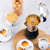 Bialetti Brikka Cafetera Italiana de 4 Tazas (170 ml) para Espresso con Cremoso Intenso, Compatible con Cocina de Gas y Eléctrica - Aluminio Negro - details 1