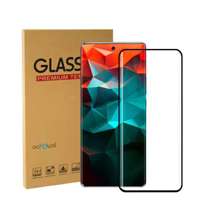 Ociodual Protector de Pantalla Cristal Vidrio Curvo Pegamento con Borde Templado Premium 2.5D 9H compatible con Honor Magic5 Pro - 1