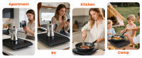 Aigostar Placa de Inducción Portátil de 1 Fuego, 2000W Ultra Fina, 10 Niveles (60-240°C), Temporizador 3H, Seguridad Infantil y Anti-Sobrecalentamiento, de Cristalcerámica para Cocina y Camping - details 8