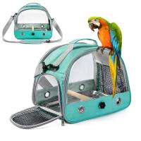 Mochila Portátil Para Perros Con Percha Y Ventana Lateral Plegable Pequeña Caja De Viaje Para Mascotas Suministros De Jaula Para Pájaros - details 12