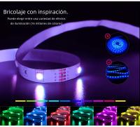 Fita LED RGB Con Micrófono Integrado Y Control Por App Sensible a La Música DC12V Flexible Para Iluminación Smart Bedroom - details 7