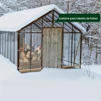 Tela Transparente Impermeable Y Antigolpes De PVC Para Jardín Cobertura Protectora Para Plantas De Suculentas Y Terrazas Previene La Neve - details 9