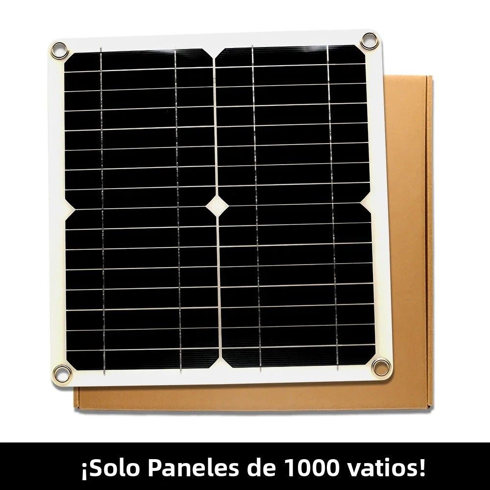 Kit De Placa Solar 1000W 12V Con Controlador 10A-100A Para Teléfono RV Car Caravana Camping Externo Batería Compatible Con USB 5V DC 18V