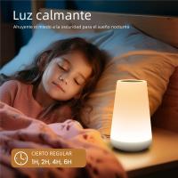 Lámpara De Noche Recargable USB Con Control Remoto Y Toque 13 Colores Cambiables Y Luz RGB Para Dormitorio Y Habitación Portátil Con Luz De Mesa - details 3