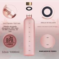 Botella De Agua 30oz Con Marcador De Tiempo Deportiva De Gran Capacidad Reutilizable Para Exteriores Viaje Portátil Sellada Bebida - details 2