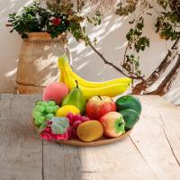 Decoración De Frutas Artificiales 10/11 PCS Banana Grape Lemon Kiwi Orange Apple Peach Strawberries Para El Hogar Material PE - details 1