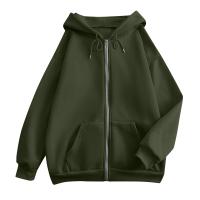 Sudadera De Mujer Con Capucha Abrigo Casual De Color Sólido Otoño E Invierno Con Bolsillos Y Cierre De Cremallera Largo Manga Para Calle - details 20