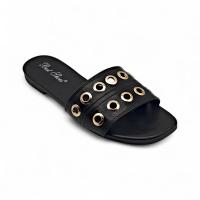 Calzados soraia, Sandalias Planas de Mujer con Punta Cuadrada, Diseño Clásico Tipo Slide, Corte Anatómico en la Empeine, Sandalia Abierta de Verano para Uso Diario, Oficina o Paseo Casual Preppy Elegante Trenzado - details 12