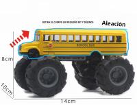 Autobús Escolar De Aleación 1:43 Para Niños Juguete De Coche Con 4 Ruedas Regalo De Cumpleaños Modelo De Fotografía Propiedad - details 2