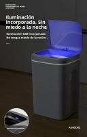 Cenicero Eléctrico Sensor Automático 16L Lanzador De Basura Sin Contacto Para Cocina Y Baño Caja De Basura Impermeable Con Tapa Para El Hogar - details 6