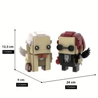 Bloques De Construcción MOC Movie Good Omens Ángeles Aziraphale & Demonios Crowley Figuras De Acción Comedia Juguetes Para Adultos - details 5