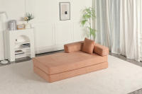 Sinaopus Sofá Cama Plegable de Pana, 2 en 1 Sillón Futon y Colchón, Relleno de Espuma, Sin Montaje, Ahorro de Espacio para Salón, Invitados - details 0