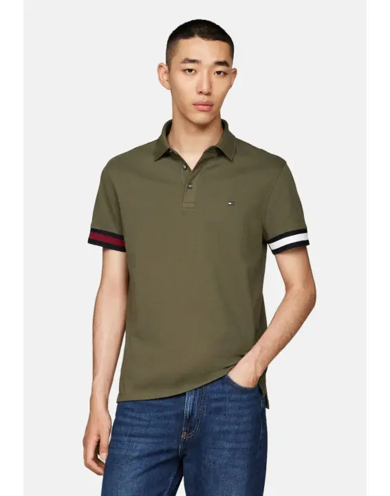 Tommy Hilfiger Polo Flag Cuff Slim Fit Polo - 1