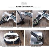 Reloj De Cuarzo Para Hombre Daniel Gorman DG0221 Negro Impermeable Con Correa De Silicona Y Acero Inoxidable Magnetismo Driven Verde - details 0