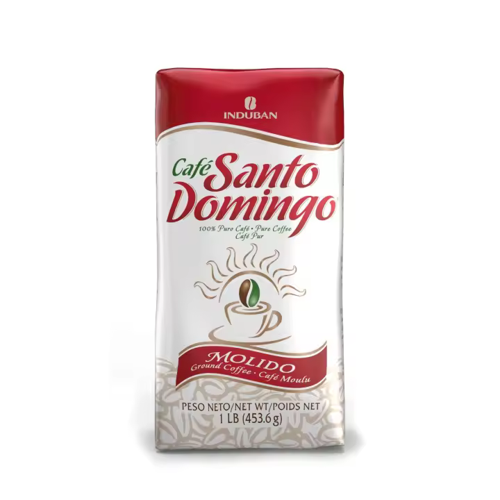Café Santo Domingo 100% Puro Cafe Molido Coffe 1 LB (453.6G) - 1