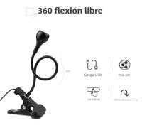Lámpara De Mesa LED Flexible Con Clip Para Lectura Y Decoración Del Hogar Luz Nocturna USB Recargable Para Dormitorio Y Laptop - details 2