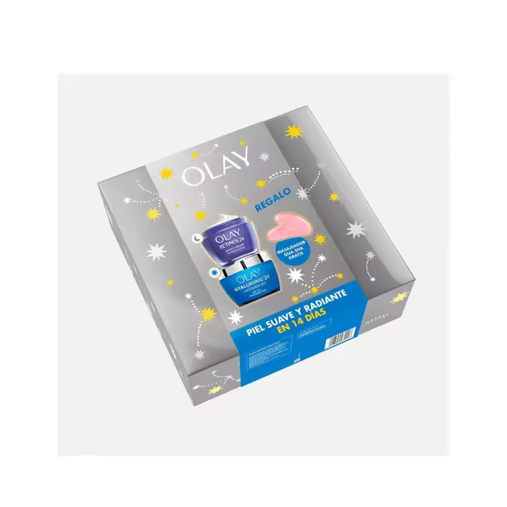 Olay - Crema facial Regenerist Hyaluron 50 ml + Retinol 24 50 ml para tratamiento antiarrugas con ácido hialurónico y retinol, hidratación 24h y mejora de firmeza y luminosidad - 1