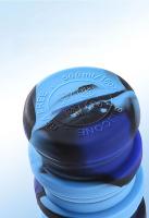 Botella De Agua Desmontable Y Plegable De Silicona Con Tapa Y Portabotellas Camuflaje Para Deportes Y Viajes Copo De Nieve Con Carabiner - details 3
