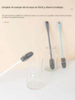 Cepillo De Silicona Para Vaso Limpiador De Rincones Muertos Sin Gaps Cepillo De Plástico Para Botella De Leche Limpieza Doméstica - details 9