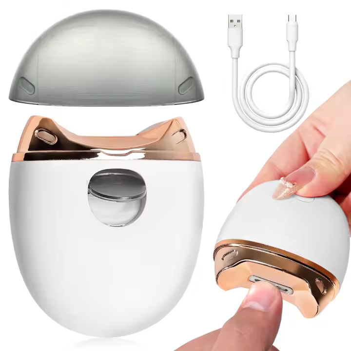 LIMEGIRL Cortauñas Eléctrico Antisalpicaduras Para Manicura Y Pedicura Herramienta Para Uñas Gruesas Tamaño 14x9x4cm - 1