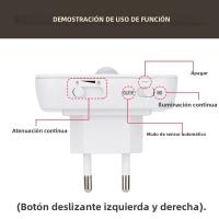 Lámpara Nocturna Con Sensor De Movimiento LED EU Plug Para Habitación Infantil Lámpara De Mesa Para Dormitorio Sin Pilas Incluidas - details 12