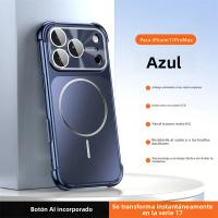Funda Magnética Para iPhone Con Protector De Cámara Y Carcasa De Silicona Mate Antichoque Compatible Con Magsafe Modelos 13 14 15 16 17 - details 14