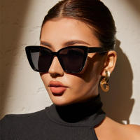 Gafas De Sol Para Mujer Estilo Vintage Cat Eye Moda Para El Verano Y Vacaciones Lentes Espejo Material Plástico - details 2