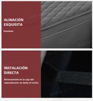 SEAMETAL Funda Para Reposabrazos De Coche Universal Cubierta Transpirable Almohadilla De Descanso Anti-Scratch Protector De Caja Del Consolador Con Bolsa De Almacenamiento Color Negro Gris - details 9