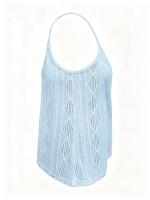 Chaleco De Verano Para Mujer Nuevo Jacquard Hueco Suéter Tejido Sin Mangas Moda Transpirable Casual Top Para Mujer - details 10