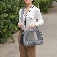 Mochila Portátil Para Perros Con Percha Y Ventana Lateral Plegable Pequeña Caja De Viaje Para Mascotas Suministros De Jaula Para Pájaros - details 8