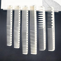 Peine Profesional Para Cabello Escala 1pc Herramientas De Estilizado Y Corte De Salon Barbero Peine De Dientes Anchos Para Peluquería - details 1