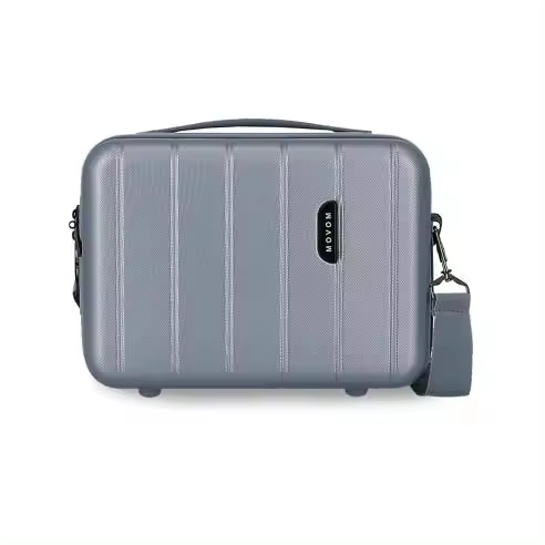 Movom Wood Neceser con Bandolera - Rígido ABS - 29 x 21 x 15 Cm - Adaptable a la Maleta - Ligero Y Resistente - - 1