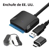 Adaptador De Disco Duro SSD USB 3.0 a SATA III Para 2.5/3.5 Pulgadas Soporta UASP Con Adaptador De Alimentación 12V Convertidor De Disco Duro De Disco Duro - details 8