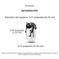 Encantos Originales 925 Platinados Para Mujer Con Zirconia Joyería Moda Para Pulseras Hechas De Cuentas De Moda - details 15