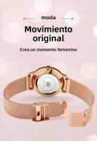 Reloj De Moda Elegante Para Mujer OLEVS De Acero Inoxidable Resistente Al Agua Cuarzo Reloj De Pulsera Simple Y Elegante - details 12