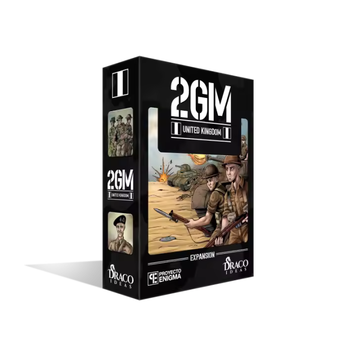 2GM Tactics - expansión Reino Unido - Juego de mesa - Draco Ideas - 1