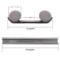 Tira De Sellado Para Puerta Flexible Reducción De Ruido Aislante Acústico Bloqueador De Polvo Al Aire Lleno De Ventanas - details 16